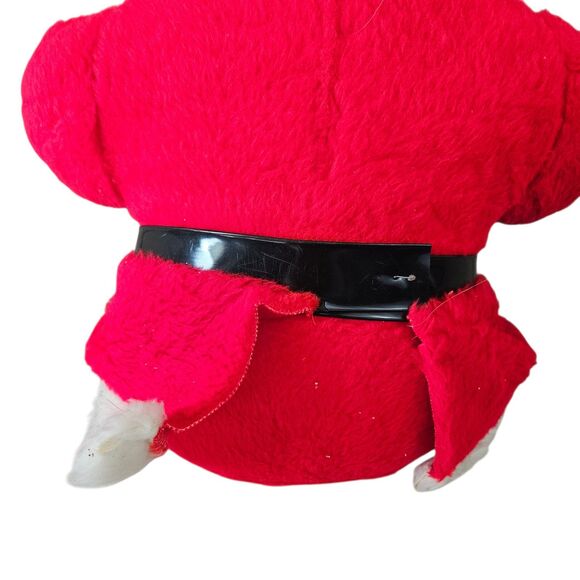 LARGE 41" Store Display Vintage Stuffed Plastic Face Santa Claus Plush - Picture 6 of 9